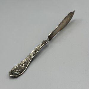 Antique Master Butter Knife Twist Carnation 1908 W R Keystone Silverplate 7.25"